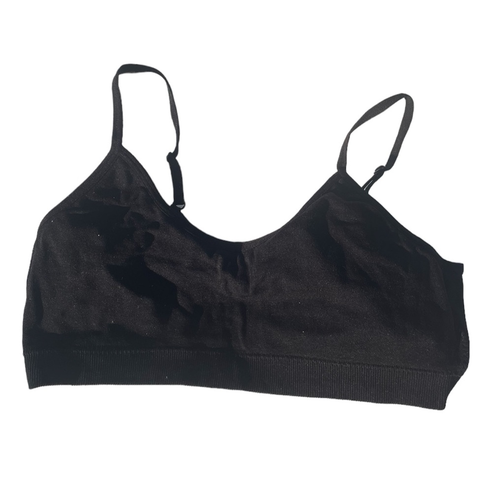 3 for $12: Black Unpadded Sports Exercise
Bra with Adjustable Straps